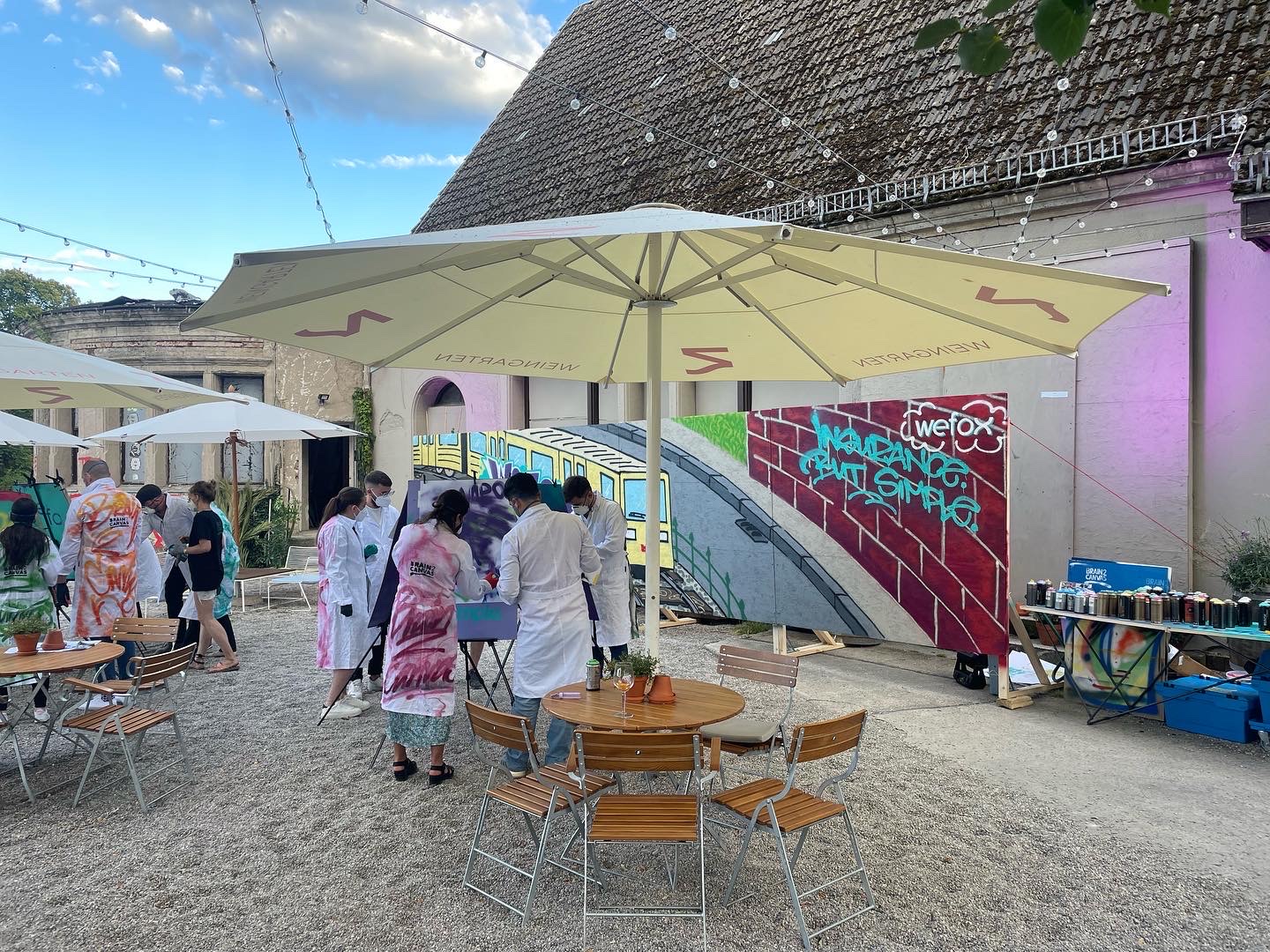 Graffiti-Firmenevent als Outdoor Teambuilding Maßnahme